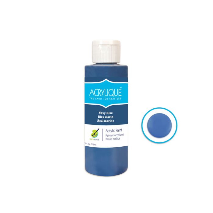 Color Factory: 4oz Acrylique Paint for Crafter's Navy Blue