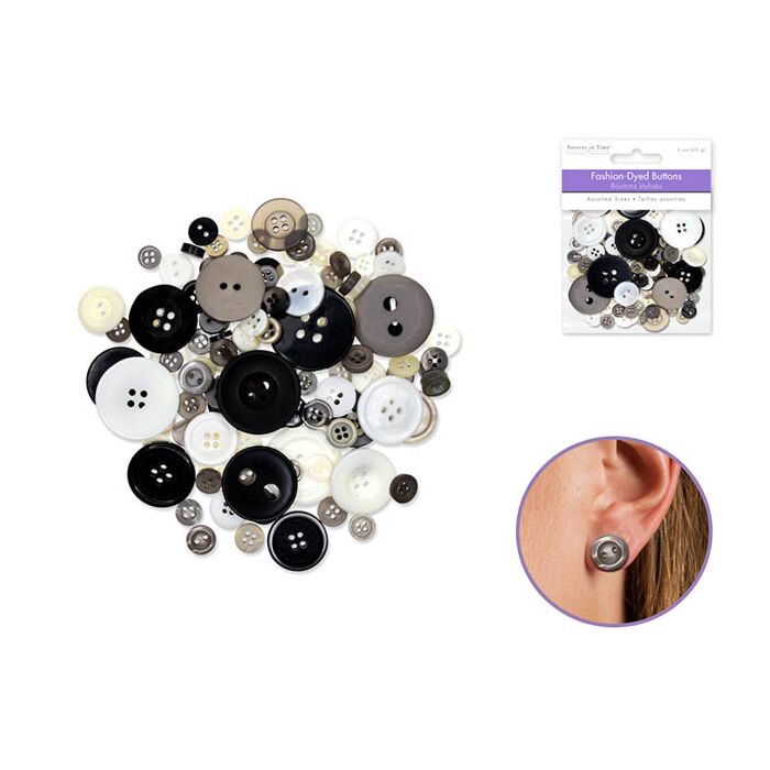 Button Embellishment: 60g Fashion-Dyed Medley - Classic