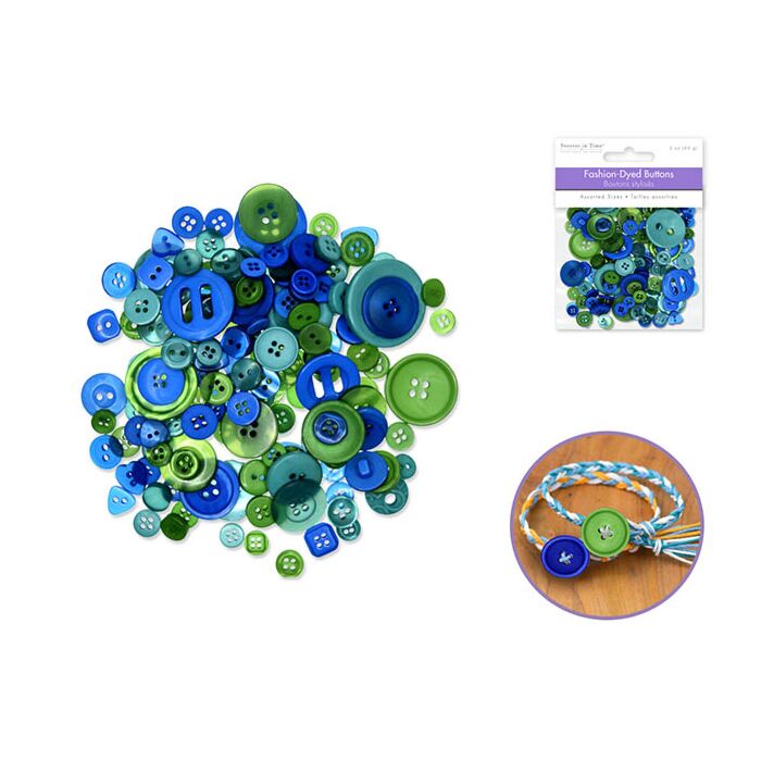 Button Embellishment: 60g Fashion-Dyed Medley - Meadow