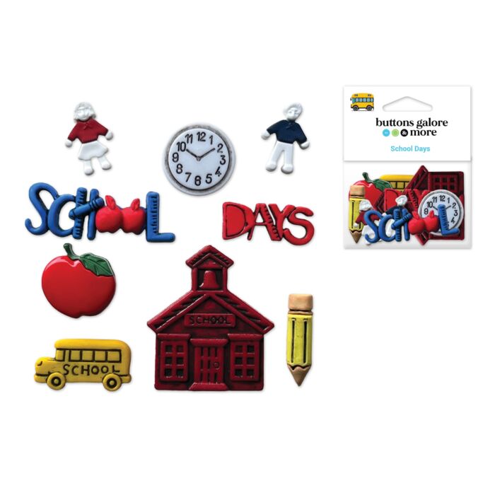 Buttons Galore & More: Craft & Sewing Novelty Buttons - School Days