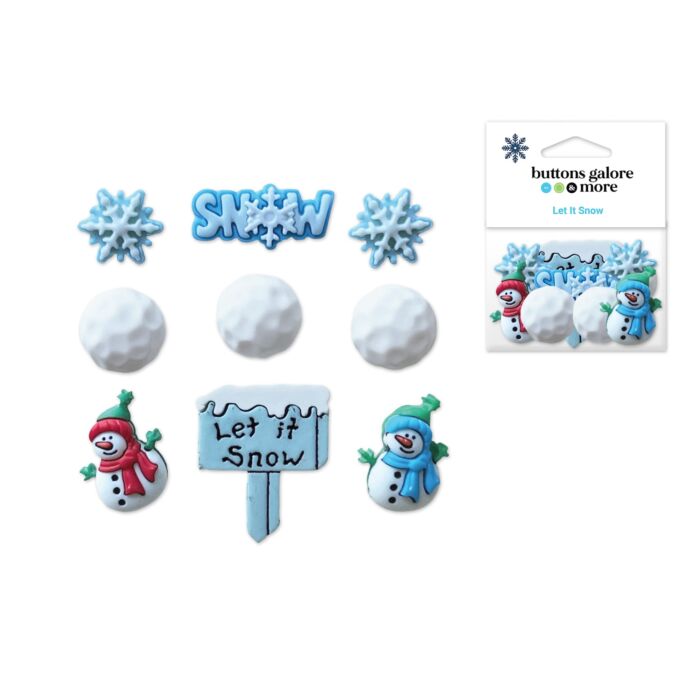 Buttons Galore & More: Craft & Sewing Novelty Buttons - Let It Snow