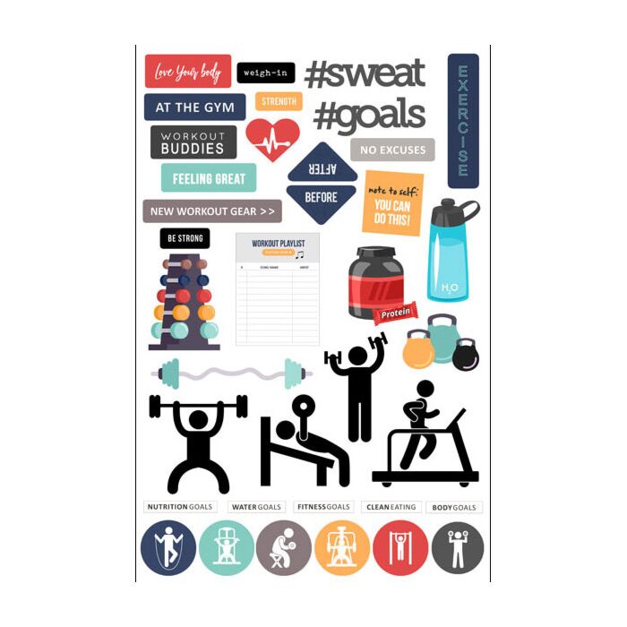 Scrapbook Customs - Crossfit Embellishment Cut-Outs