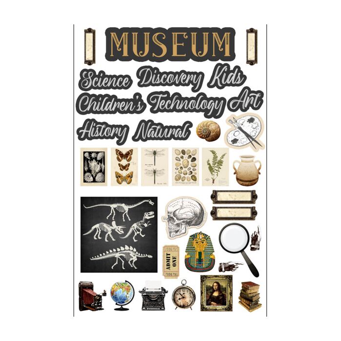 Preorder Scrapbook Customs Museum Embellishments