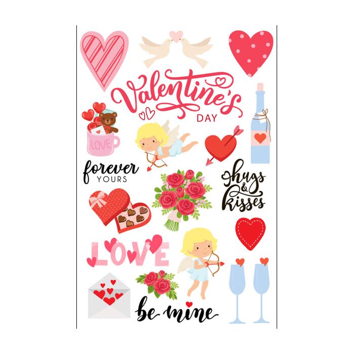 Scrapbook Customs Valentine Embellishment Cut-Outs