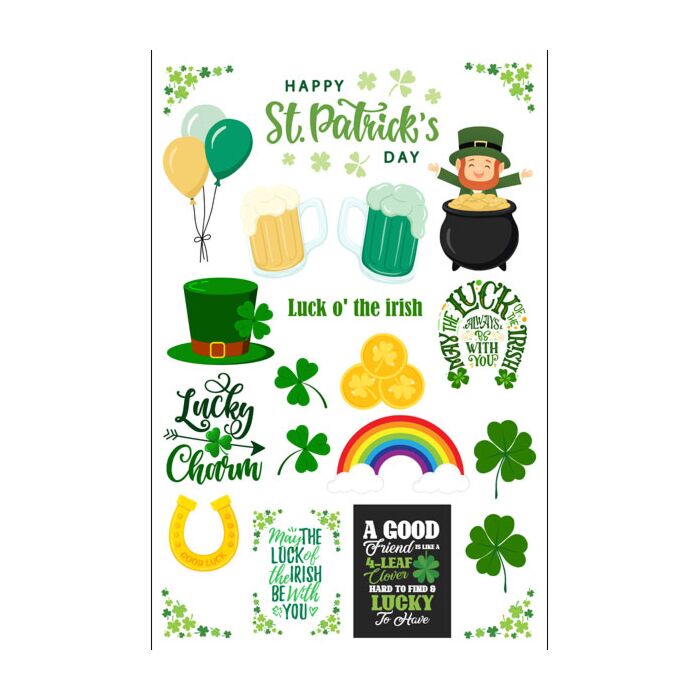 Scrapbook Customs St. Patrick Embellishment Cut-Outs