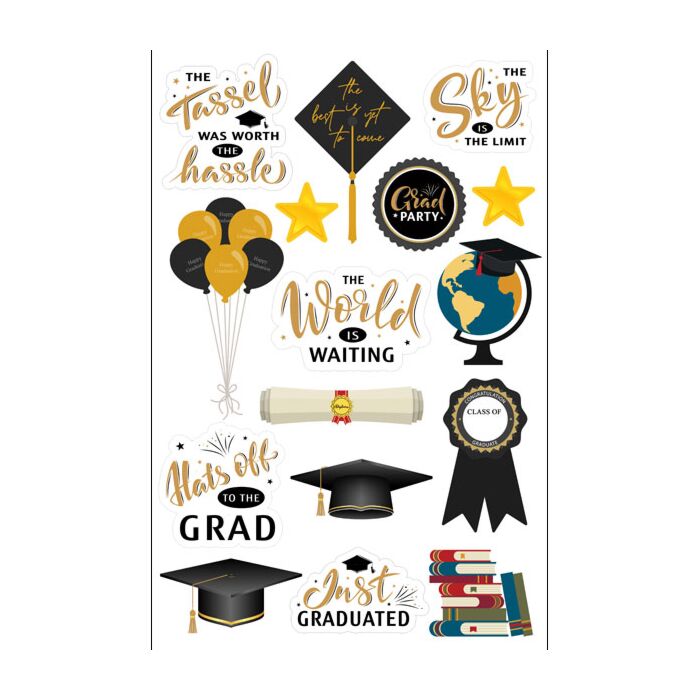Scrapbook Customs Graduation #2 Embellishment Cut-Outs