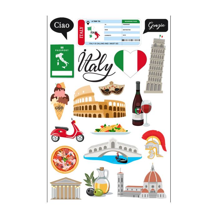 Scrapbook Customs Italy Embellishment