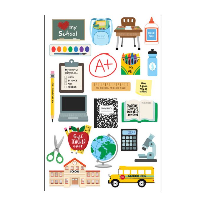 Scrapbook Customs School Supplies Embellishment