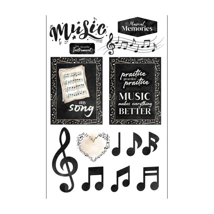 Scrapbook Customs Music Embellishment
