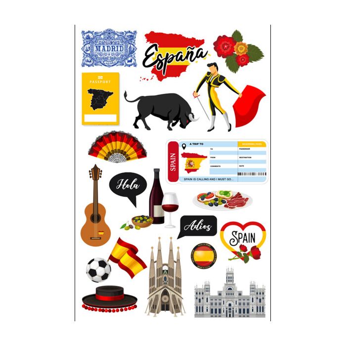 Scrapbook Customs Spain Embellishment