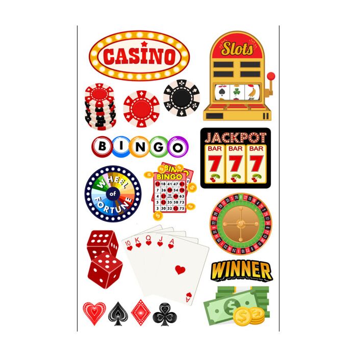 Scrapbook Customs Casino Embellishment