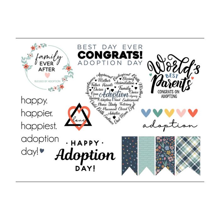 Scrapbook Customs Embellishments - Adoption