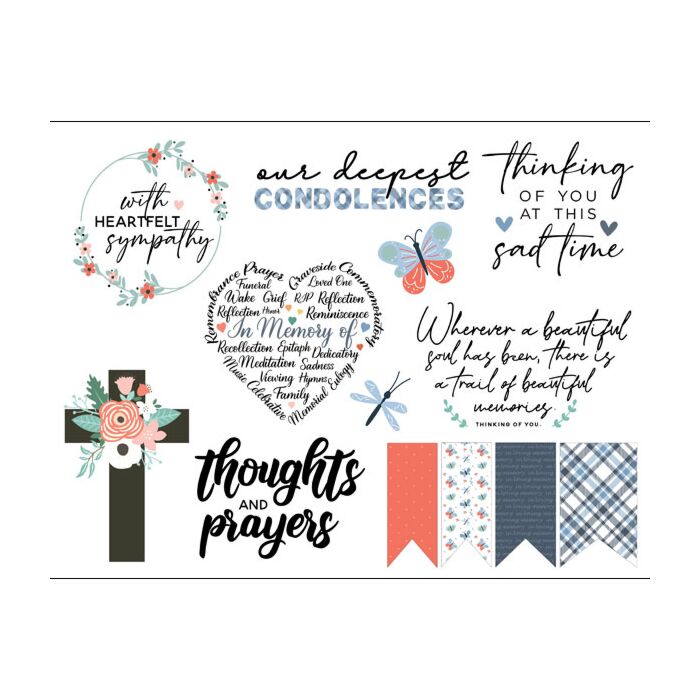Scrapbook Customs Embellishments - In Memory of