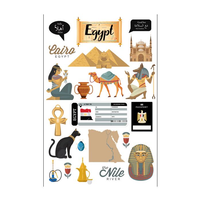 Preorder Scrapbook Customs Egypt Embellishments