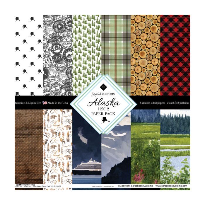 Preorder Scrapbook Customs Alaska Paper Pack DS
