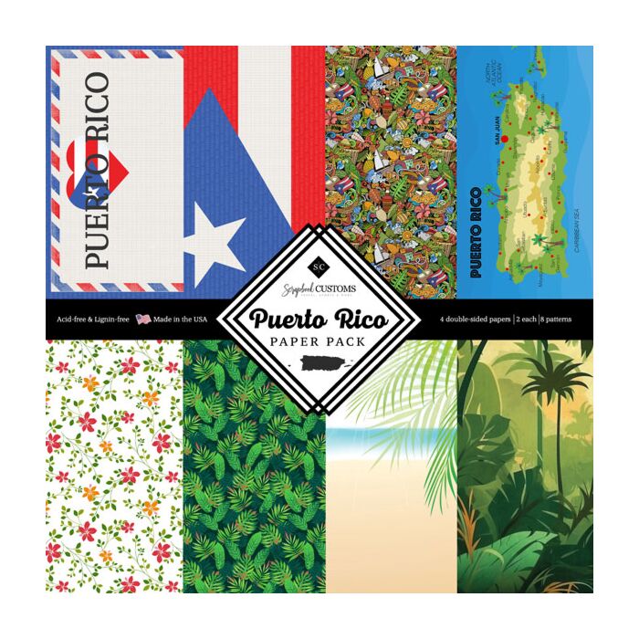 Scrapbook Customs 12x12 DS Paper Pack - Puerto Rico