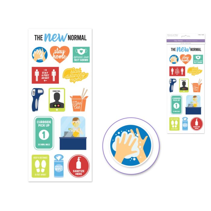 Paper Craft Sticker: 5"x12" Classic Themes 'Clear' Photo Safe - The New Normal