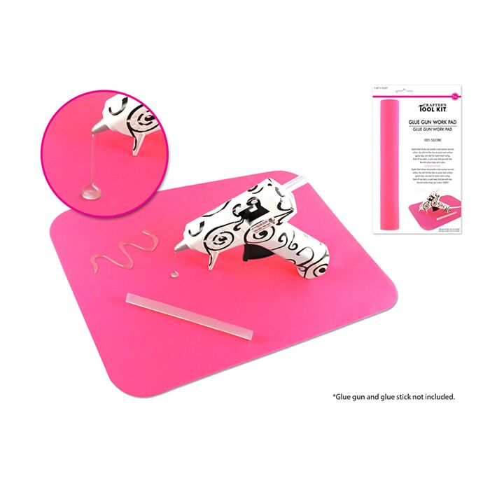 Crafter's Toolkit: 7.5"x10.5" Glue Gun Work Pad- 100% Silicone