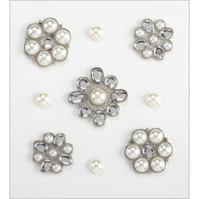 Jolee's Boutique Dimensional Stickers-Pearl & Gem Clusters
