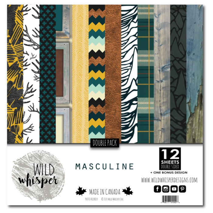 Wild Whisper - Masculine (Double) 12x12 Paper Pack