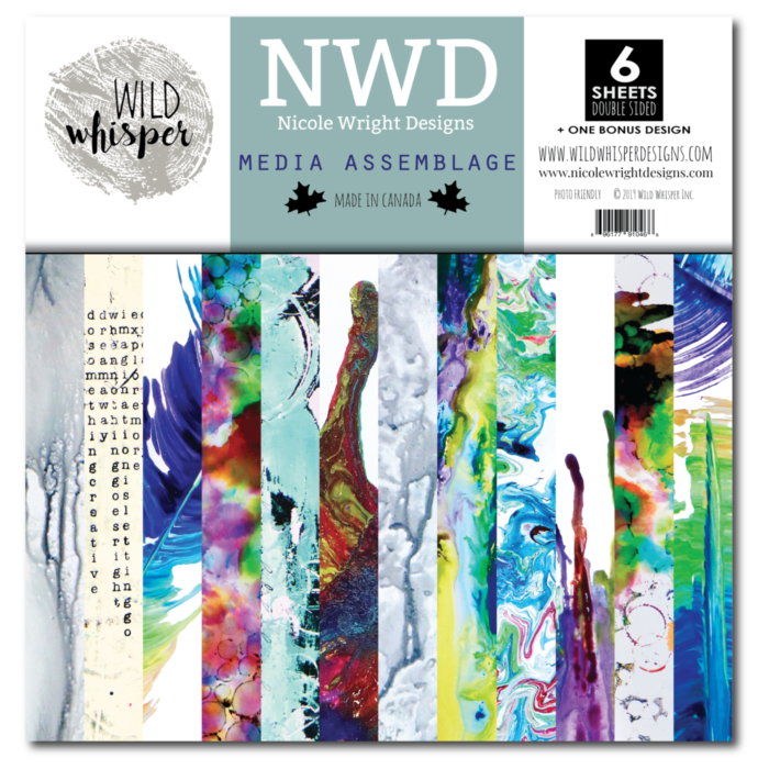 Wild Whisper - NICOLE WRIGHT MEDIA ASSEMBLAGE - 12X12 PAPER PACK (Discontinued)