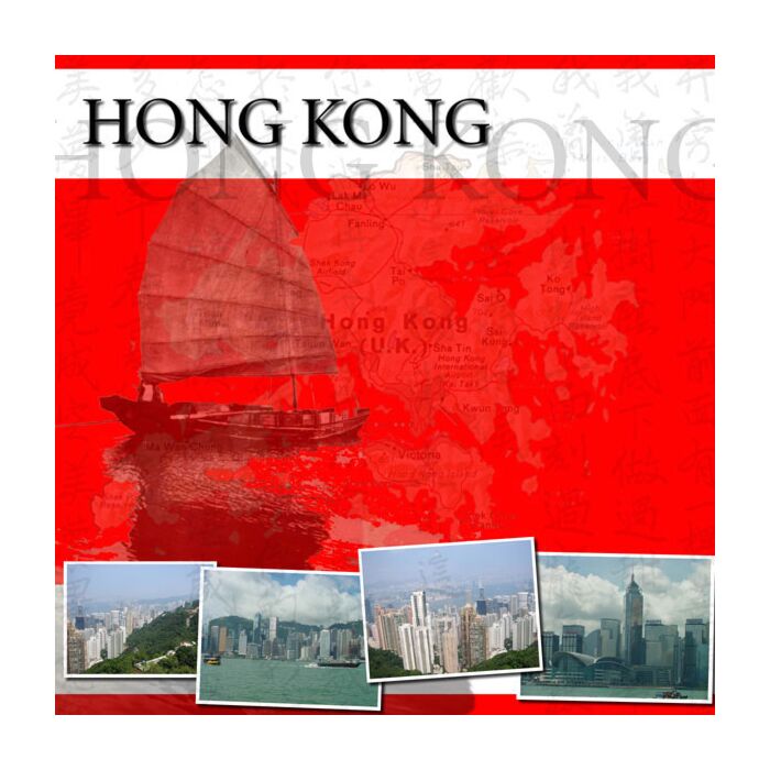 Scrapbook Customs Hong Kong Paper 12 x 12