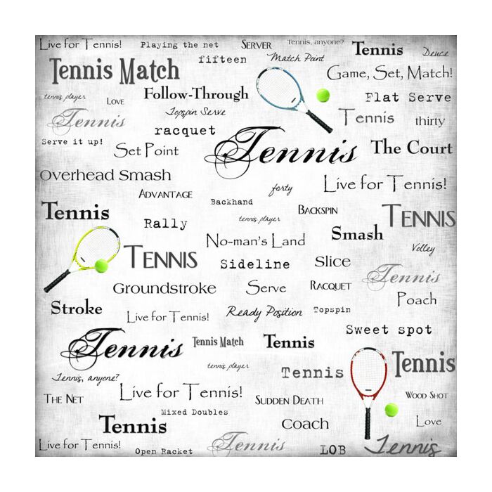 Scrapbook Customs Tennis - Live For Paper 12x12