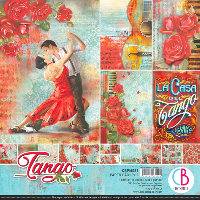 TANGO PAPER PAD 12"X12" 12/PKG