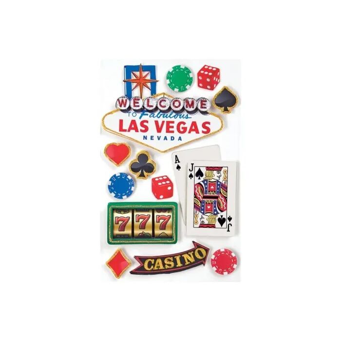 Paper House Las Vegas 3D stickers