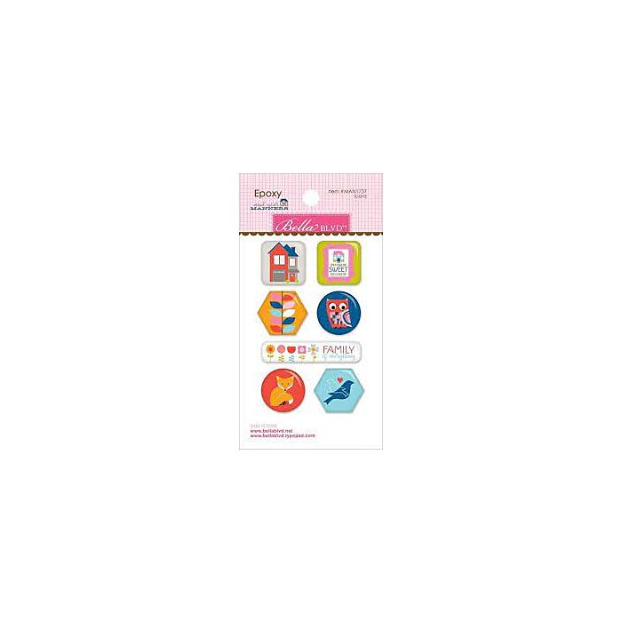 Bella BLVD Mind Your Manners Epoxy Stickers Icons