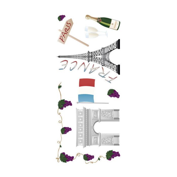 Scrapbook Customs - France #2 Sticker