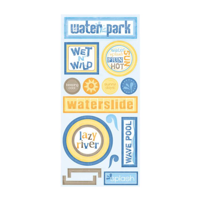 Scrapbook Customs - Water Park Sticker