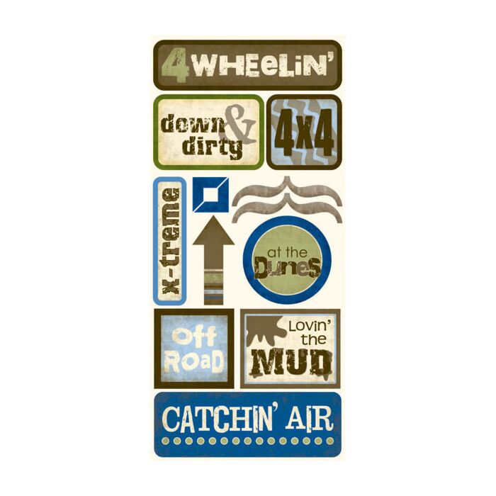 Scrapbook Customs 4-Wheeling (Off Road) Sticker
