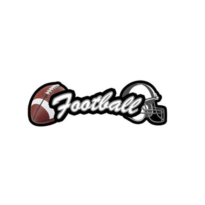 Scrapbook Customs Football - Sport Topper Sticker