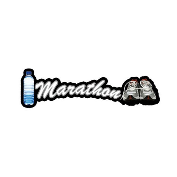 Scrapbook Customs Marathon - Sport Topper Sticker
