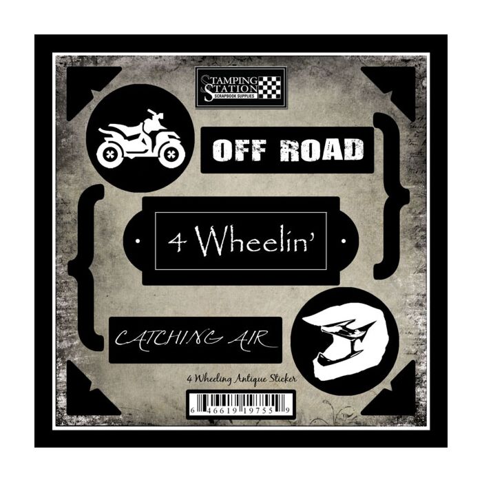 Scrapbook Customs 4 Wheeling - Antique Sticker