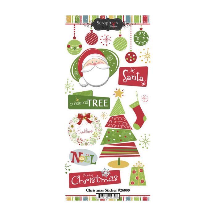 Scrapbook Customs - Christmas Retro Sticker