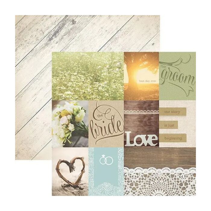 Paper House Wedding Day-Tags 12x12 Double Sided Paper