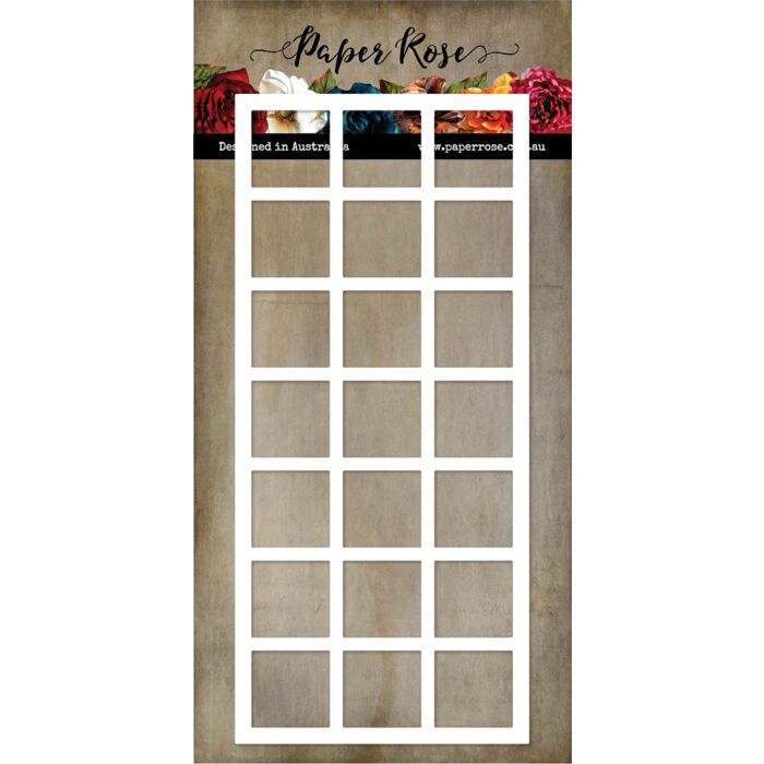 Paper Rose - Dies - Slimline - Card Creator 4 (Squares)