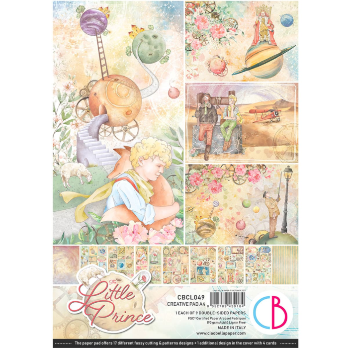 THE LITTLE PRINCE CREATIVE PAD A4 9/PKG