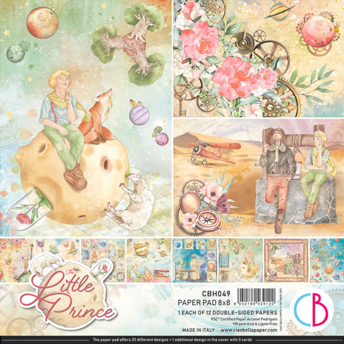 THE LITTLE PRINCE PAPER PAD 8"X8" 12/PKG