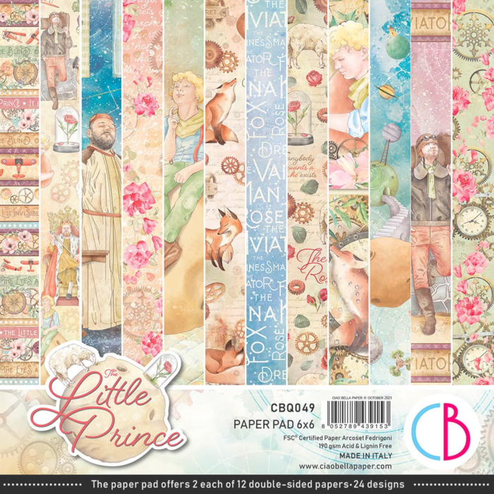 THE LITTLE PRINCE PAPER PAD 6"X6" 24/PKG