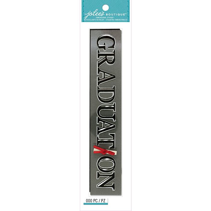 Jolee's Seasonal Stickers-Graduation Word