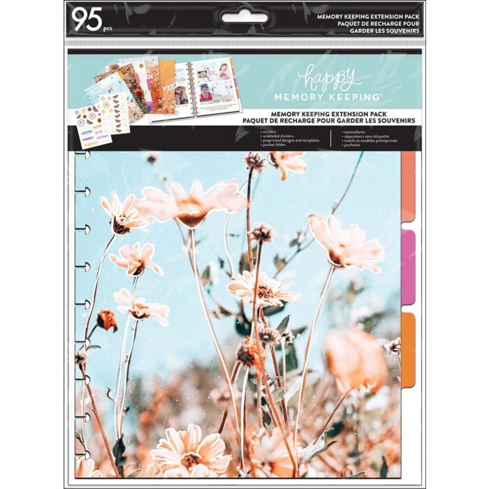 Me and My Big Ideas - Happy Memory Keeping Collection - Big Planner - Add-Ons - Extension Pack - Retro Blooms
