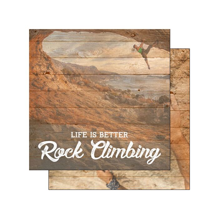 Scrapbook Customs - Life is Better Rock Climbing 12x12 paper