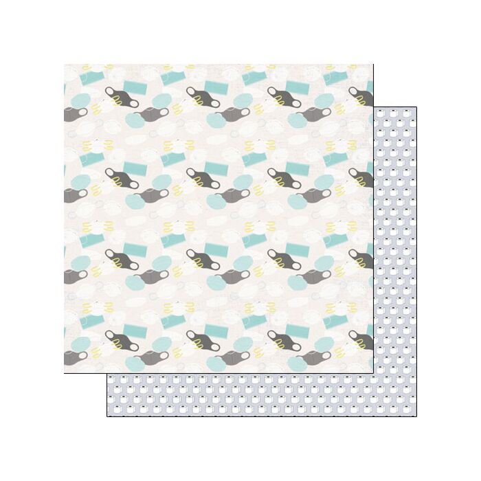 Scrapbook Customs - Covid-19 Masks/TP DS - Companion pattern DS Paper 12 x 12