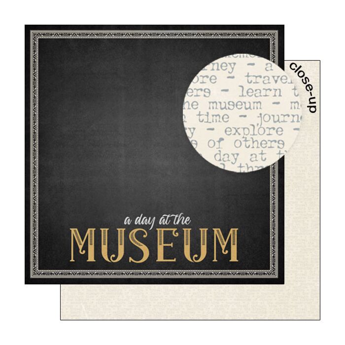 Preorder Scrapbook Customs Museum Border DS Paper