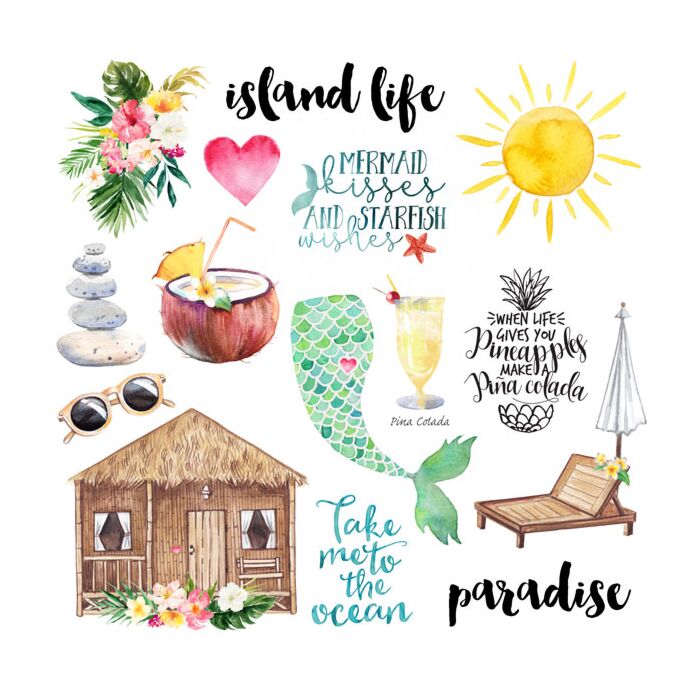 Scrapbook Customs - Vacay Cut Out #1 (Paper 12 x 12)
