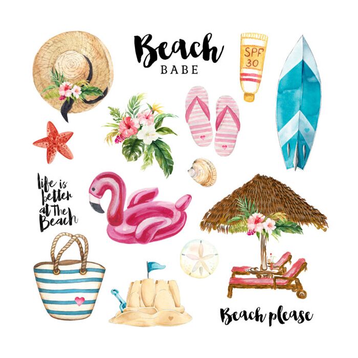 Scrapbook Customs - Vacay Cut Out #2 (Paper 12 x 12)