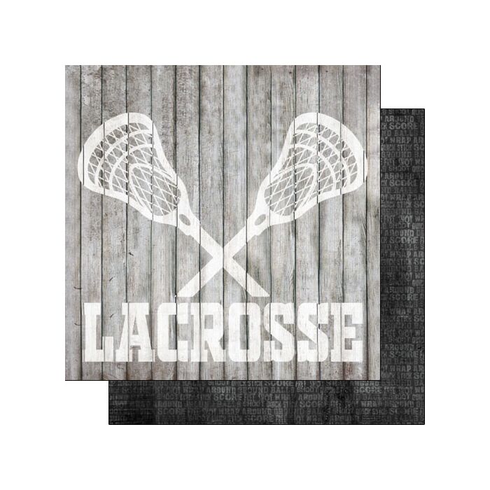 Scrapbook Customs - Double Sided Paper 12 x 12 - Lacrosse Wood